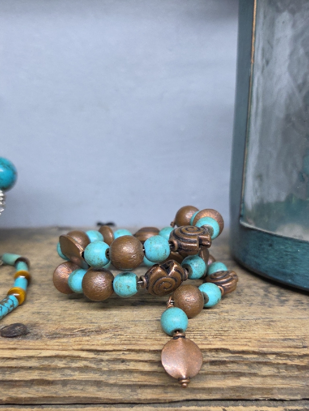 Turquoise Bead Women's Bracelet Bundle Unbranded - Picture 2 of 4